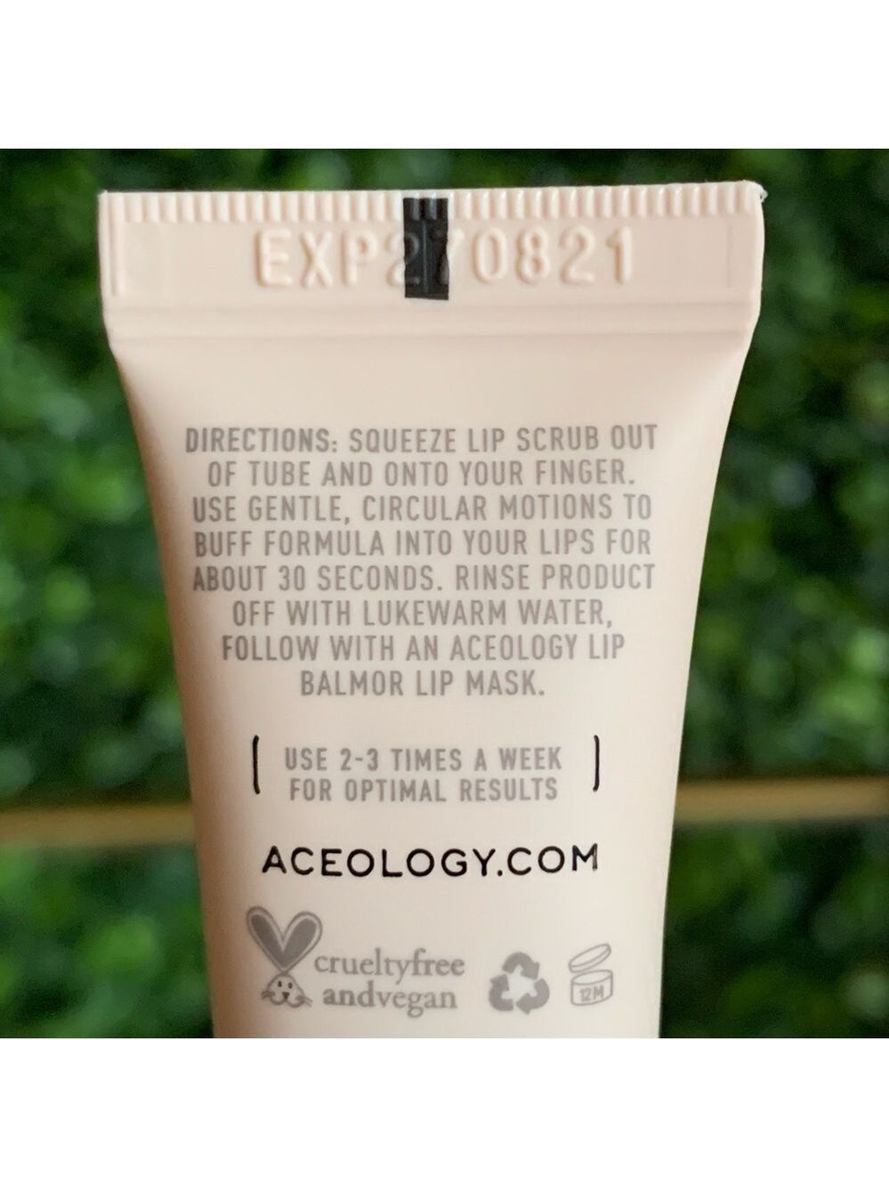Aceology Passionfruit Refining Lip Scrub | NEW | Conditioning Lip Sugar Scrub - Picture 6 of 9